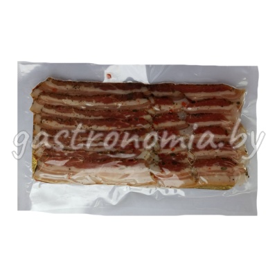 Грудинка "По-Крестьянски" 100 г (нарезка, вакуум) соленая охлажденная