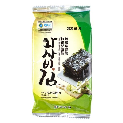 Морская капуста со вкусом васаби 4 г  Humanwell 