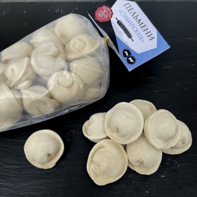 Пельмени мясные "Сибирские" ручной лепки 500 г замороженные