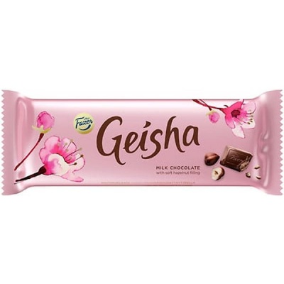 Молочный шоколад GEISHA с тертым орехом 100 г Fazer